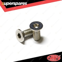 6 x SAAS Boss Kit Chrome Allen Key Screws Suit SW506 Series Steering Wheels