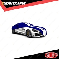 SAAS Car Cover Indoor Classic Extra Large 5.7m Blue With White Stripes