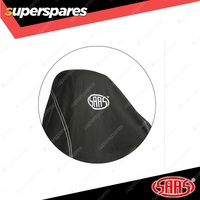 1 x SAAS Seat Cover Throw Black SAAS White Logo Large Seat Protection