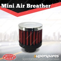 SAAS Mini Air Breather Red 20mm Neck Urethane Base with Hose Clamps