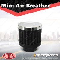 SAAS Mini Air Breather Black 25mm Neck Urethane Base with Hose Clamps
