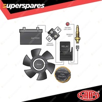 SAAS Electric Thermo Fan Controller Kit Single Fan 1/8-27 NPT Switch Thread