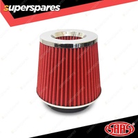 SAAS Pod Filter Red 60-76-89-100mm Multifit Neck Collar with Hose Clamps