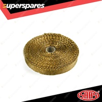 SAAS Exhaust Wrap Basalt Titan 25mm 1 Inch x 15m for Vehicle's Exhaust System