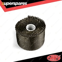SAAS Exhaust Wrap Basalt Black 50mm 2 Inch x 5m for Vehicle's Exhaust System