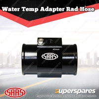 SAAS Water Temp Adapter Rad Hose 40mm Black Aluminium Inline Sender Adaptor