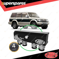 SAAS Diff Breather Kit 4 Port for Mitsubishi Pajero NH NJ NK NL 1991-1999