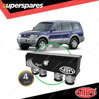 SAAS Diff Breather Kit 4 Port incl Nylon Bushes for Mitsubishi Pajero NM NP