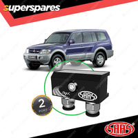 SAAS Diff Breather Kit 2 Port incl Nylon Bushes for Mitsubishi Pajero NM NP