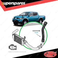 SAAS Intercooler Black Pipe Cold To Turbo for Mitsubishi Triton ML MN Challenger