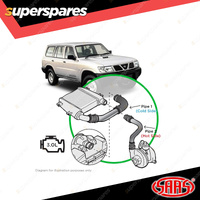SAAS Intercooler Polish Alloy Pipe Kit for Nissan Patrol GU Y61 ZD30 2000-2006