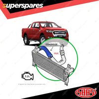 SAAS Silicone Intercooler Blue Hot Top Pipe for Mazda BT50 B32 3.2L 2011-2020