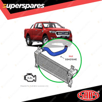 SAAS Silicone Intercooler Blue LH Hot 1 Pce Pipe for Ford Ranger PX 3.2L 11-22