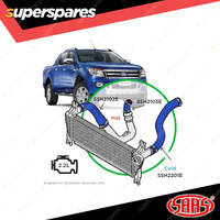 SAAS Silicone Intercooler 3 Piece Upgrade Kit for Ford Ranger PX 2.2L 2011-2022
