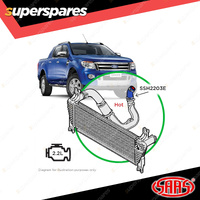 SAAS Silicone Intercooler Blue Rear Hot Pipe for Ford Ranger PX 2.2L 2011-2020