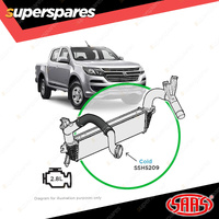 SAAS Silicone Intercooler Black Pipe Cold for Holden Colorado RG 2.8L 2012-2016