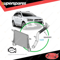 SAAS Silicone Intercooler Black Pipe Cold T/Body for Holden Captiva CG 2.2L