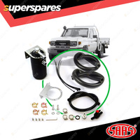 SAAS Oil Catch Tank Full Kit On Black Can for Toyota Landcruiser 70 2.8TD 23-On