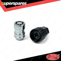 SAAS Lock Nuts Internal Star Bulge Chrome Finish 1/2 - in a Pack of 4