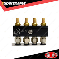 SAAS Diff Breather Kit Alloy 4 Port Plumbing 1/8 Inch BSPT Thread Size