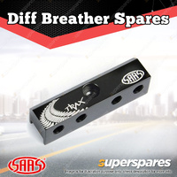 SAAS Diff Breather Manifold Block Billet Aluminium 1/8 BSPT 4 Port Plumbing