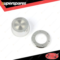 SAAS Horn Button Brushed Alloy Billet Tall Suits Deep Dish Steering Wheels