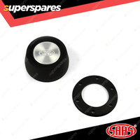 SAAS Horn Button Black Finish Billet Tall Suits Deep Dish Steering Wheels