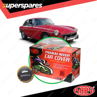 SAAS Car Cover Indoor Breathable Classic Small 4.0m Red With White Stripes
