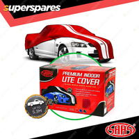SAAS Car Cover Indoor Breathable Classic Utility Large 5.3m Red With White Stri