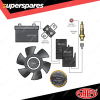 SAAS Electric Thermo Dual Fan Controller Kit on 85 Degree off 76 Degree