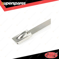 SAAS Stainless Steel Cable Ties 300mm Length Durable - in a Pack of 10