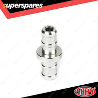 SAAS Hose Joiner Billet Aluminium Machined 10mm Barb End Finish Secure Clamping