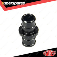 SAAS Hose Joiner Billet Aluminium Black 16mm Barb End Finish Secure Clamping