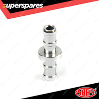 SAAS Hose Joiner Billet Aluminium Machined 8mm Barb End Finish Secure Clamping