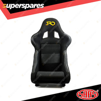 SAAS Seat SR4 Race Fixed Back FRP Black Offers Seat Comfort Side Support