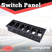 SAAS Carling type Switch Panel 6 x Switch Housing ARB holder Rocker Switch