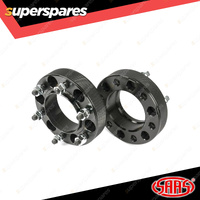 SAAS Wheel Spacers Forged Hub Centric 6 x 139.7 PCD 100 Bore 38mm Thick