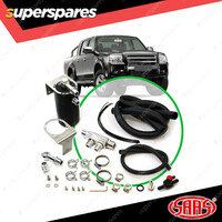 SAAS Oil Catch Tank Full Kit for Ford Ranger PJ PK 3.0L 06 - 11 Black Anodised