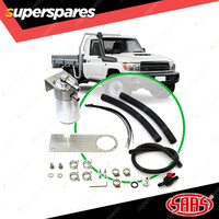 SAAS Oil Catch Tank Full Kit for Toyota Landcruiser 79 Ser 09 Polished Aluminium