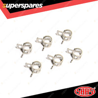 SAAS Hose Clamps Spring Size 4 suits 4mm Hose Pack Of 6 Clamp ID / Hose OD 7mm