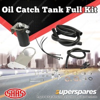 SAAS Oil Catch Tank Full Kit Black Can for Toyota Prado 150 2.8L 2015-On