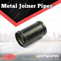 SAAS Metal Joiner Pipe Straight Aluminium Black Powder Coat 76mm ID x 100mm