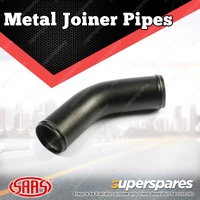 SAAS Metal Joiner Pipe 45 Degree Elbow Aluminium Black Powder Coat 63mm ID