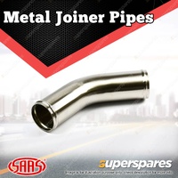 SAAS Metal Joiner Pipe 45 Degree Elbow Stainless Steel Brushed finish 76mm ID