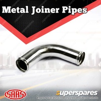 SAAS Metal Joiner Pipe 90 Degree Elbow Aluminium Polished 63mm ID Universal
