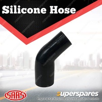 SAAS Silicone Hose 45 Deg Reducer 70 x 76mm Black Colour Multi Ply Construction