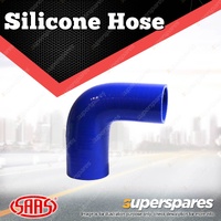SAAS Silicone Hose 90 Deg Reducer 51 x 63mm Blue Colour Multi Ply Construction