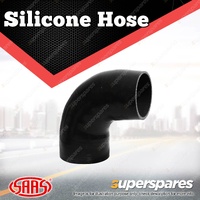 SAAS Silicone Hose 90 Deg Reducer 89 x 95mm Black Colour Multi Ply Construction