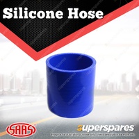 SAAS Straight Silicone Hose - 63 x 63 x 76mm Blue Colour Multi Ply Construction