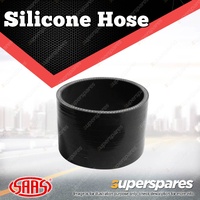 SAAS Straight Silicone Hose - 102 x 102 x 76mm Black Multi Ply Construction
